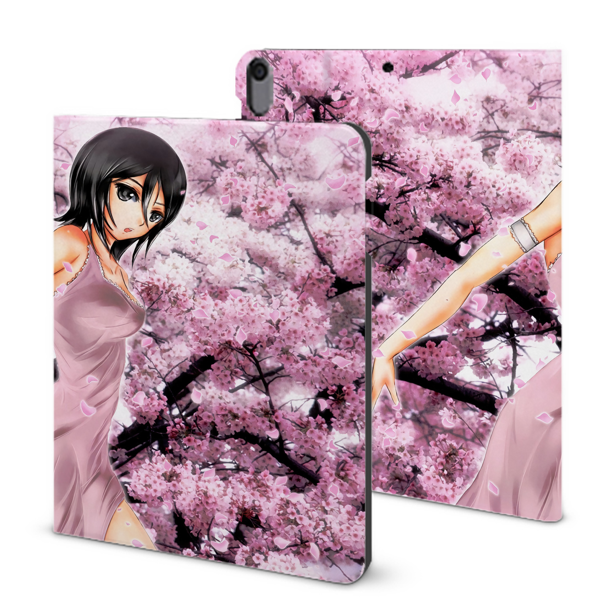 （画像用） ブリーチ BLEACH IPad ケース ブック型 PUレザー TPU 耐衝撃 軽量 薄型 ペン収納なし 全面保護 IPad 各モデル対応
